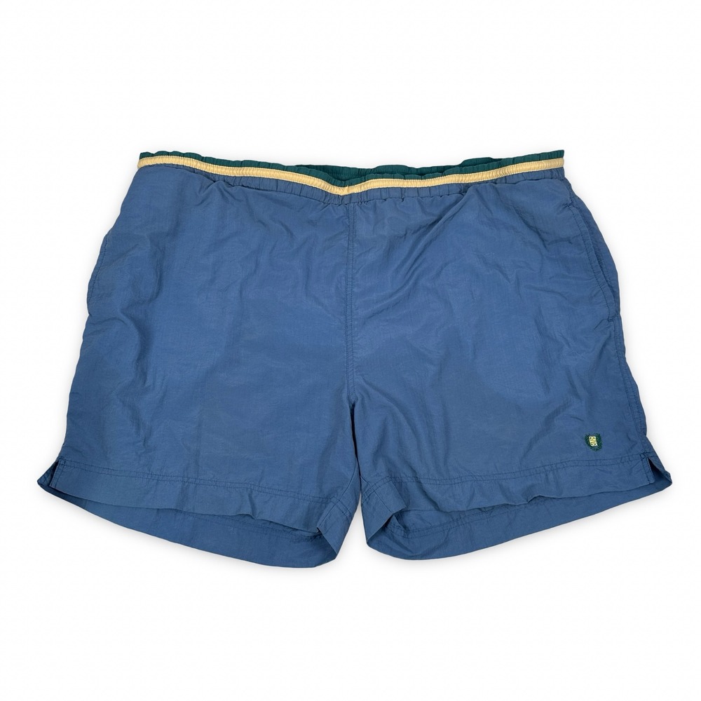 Givenchy Activewear Mens Vintage Blue Nylonâ Mesh Lined Swim Trunks XL Logo READ